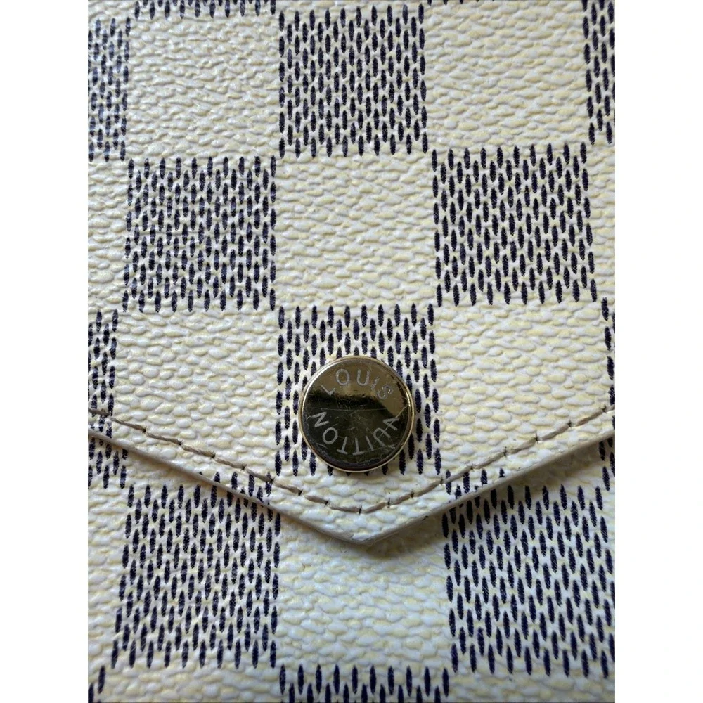 Louis Vuitton Pochette Felicie Damier Azur Chain Shoulder Bag N63106 With Insert